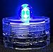 Bluedot Trading Submersible Waterproof Battery-Operated Flameless Tea Lights for Weddings / Parties / Floral, Pool or Fountain Decoration, Blue, 12-Pack