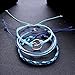CHoppyWAVE Bracelets 3Pcs/Set Multi-Layer Women Rope Boho Beach Anklet Handmade Sea Wave Bracelet - Blue