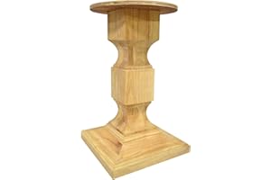 BingLTD - 28" Tall Unfinished Chelsea Square Pedestal Table Base (WH-Chelsea28-UNF)