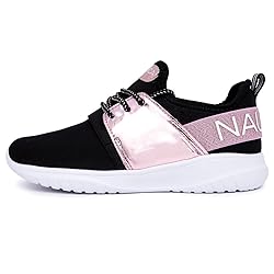 Nautica Kids Girls Lace-Up Fashion Sneaker Athletic