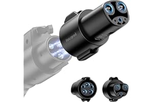 FOCSPROD J1772 to Tesla Charger Adapter, Max 80A 250V Fast Charging Only for Tesla Model 3/Y/X/S/Cybertruck Charging Adapter, Compatible with SAE J1772 EV Charge to Tesla Adapter