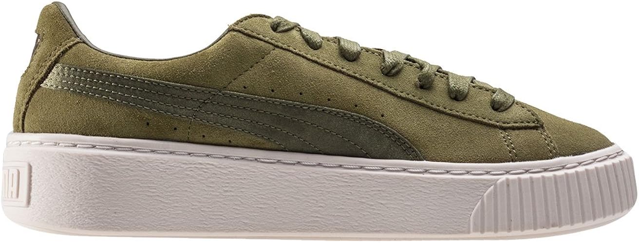 puma suede platform satin trainer