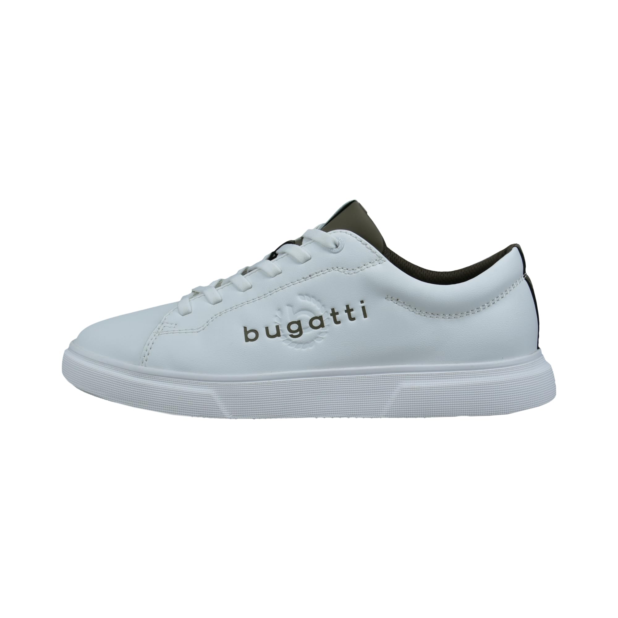 bugatti man Herren Low-Top Sneaker, Männer Sneaker,Halbschuhe,straßenschuhe,Strassenschuhe,Sportschuhe,Freizeitschuhe,White (2000),45 EU/EU UK 2