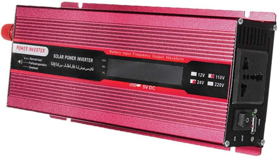 Hanbaili Solar Power Inverter Car Inverter Portable Modified Sine Wave DC12V To AC220V Charger LED