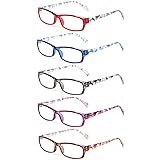 Kerecsen Reading Glasses 5 Pairs Fashion Ladies