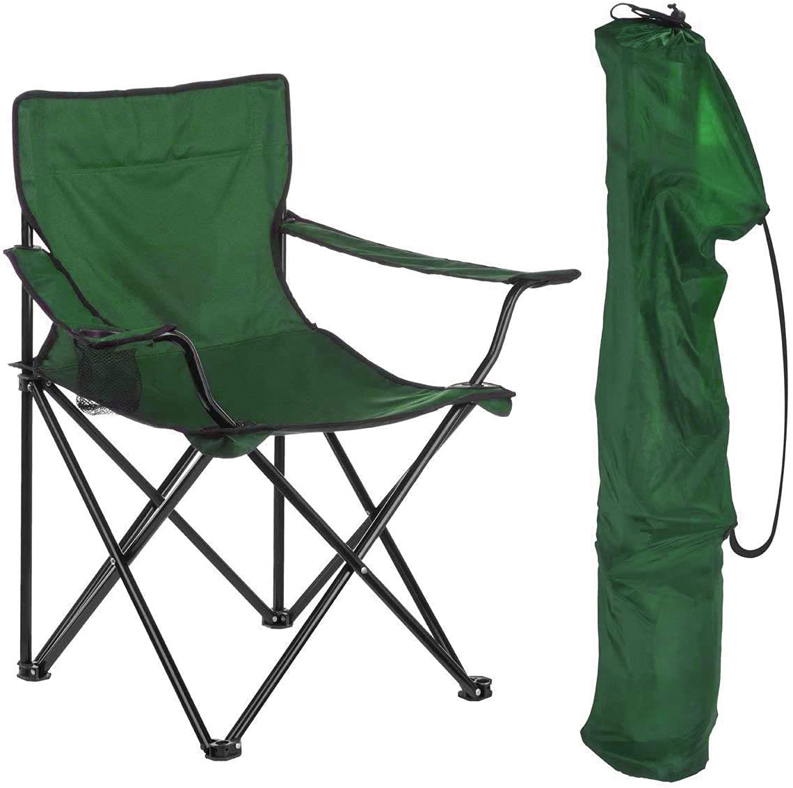 Gokich Strong Heavy Duty Outdoor Folding Chair, Camping Hiking Fishing