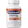 Symbiotics Colostrum 120ct Chewables Plus - Immunity Support for Adult & Kids - Lactoferrin Supplement & Colostrum Protein - Supports Digestion & Gut - 25% lgG Antibodies, Gluten Free - Orange Creme