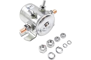 LLNSEAUTO 4 Terminal 24 VDC Continuous Duty Solenoid Relay Need Break 24063 24V Solenoid | Fits for Golf Carts, Winch, Marine, Heavy Duty SPST | OE# 5945-01-516-0446 5945-00-081-9491 0662565200754