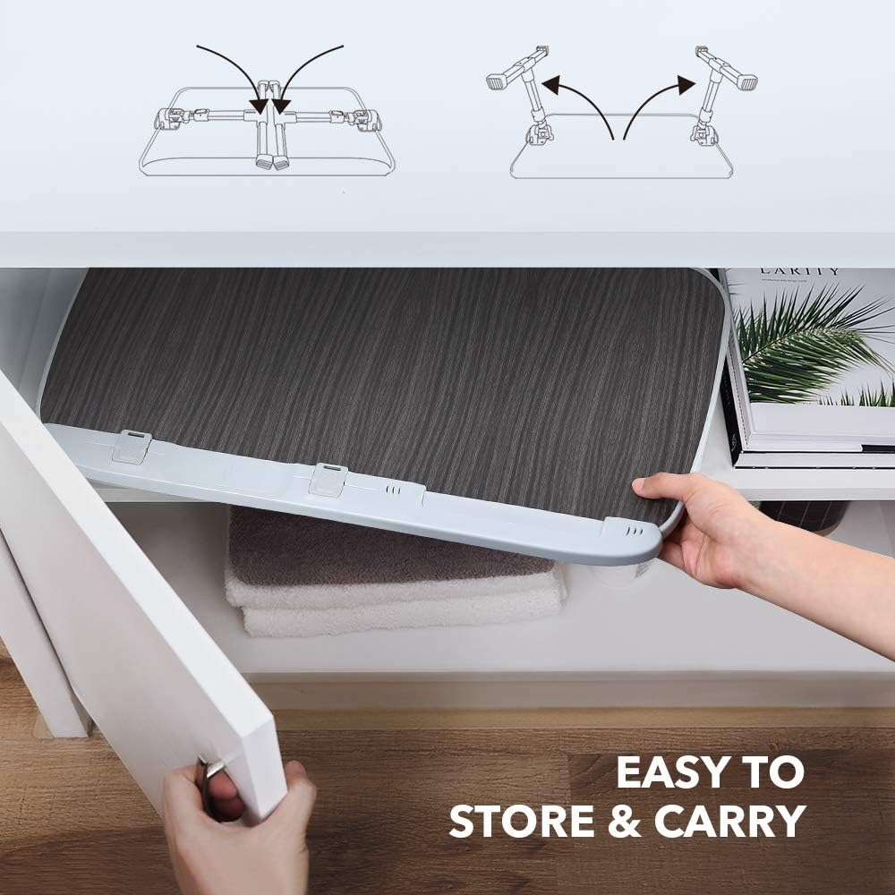 Laptop Desk for Bed, TaoTronics Lap Desks Bed Trays for Eating and Laptops Stand Lap Table, Adjustable Computer Tray for Bed, Foldable Bed Desk for Laptop and Writing in Sofa and Couch Black : Office Products