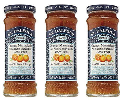 St. Dalfour Orange Marmalade Fruit Spread, 10 Ounce (Pack of 3)