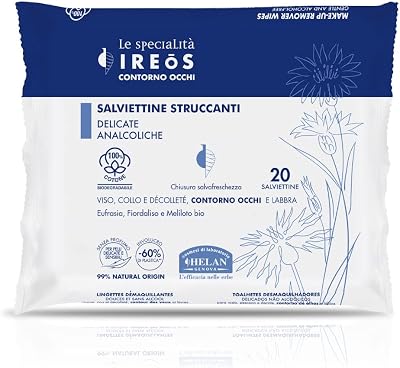 Helan IREOS Gentle Makeup Remover Wipes Sensitive Skin Coconut Oil 20