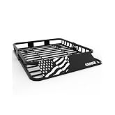 GarveeLife 46" x 36" Universal Roof Rack Cargo Carrier Basket, 200 Lbs Capacity Rooftop Cargo Rack, Car Top Luggage Holder Basket Heavy Duty for SUVs, Trucks, Vehicles