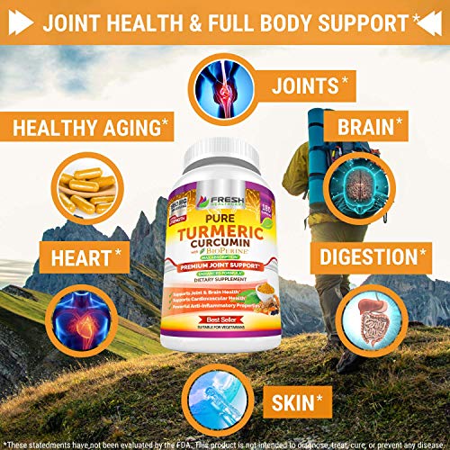 Turmeric Curcumin Max Potency 1950mg with 95 Curcuminoids Extract