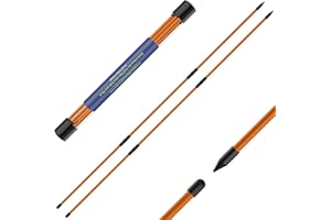 Seticek Golf Alignment Sticks 2 Pack,Upgraded 48" Collapsible Alignment Stick Golf Training Aid for Aiming, Putting, Full Swing Trainer, Golf Training Sticks with Clear Tube Case