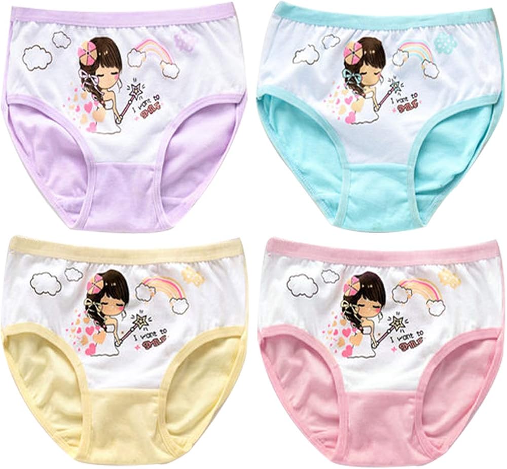 Ipben 6 Pack Bragas Niña Ropa Interior Niñas Algodón Braguitas