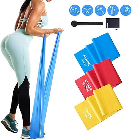 Bandas Elasticas Fitness, 1.5M/2M Cintas Elasticas con 3 Niveles ...