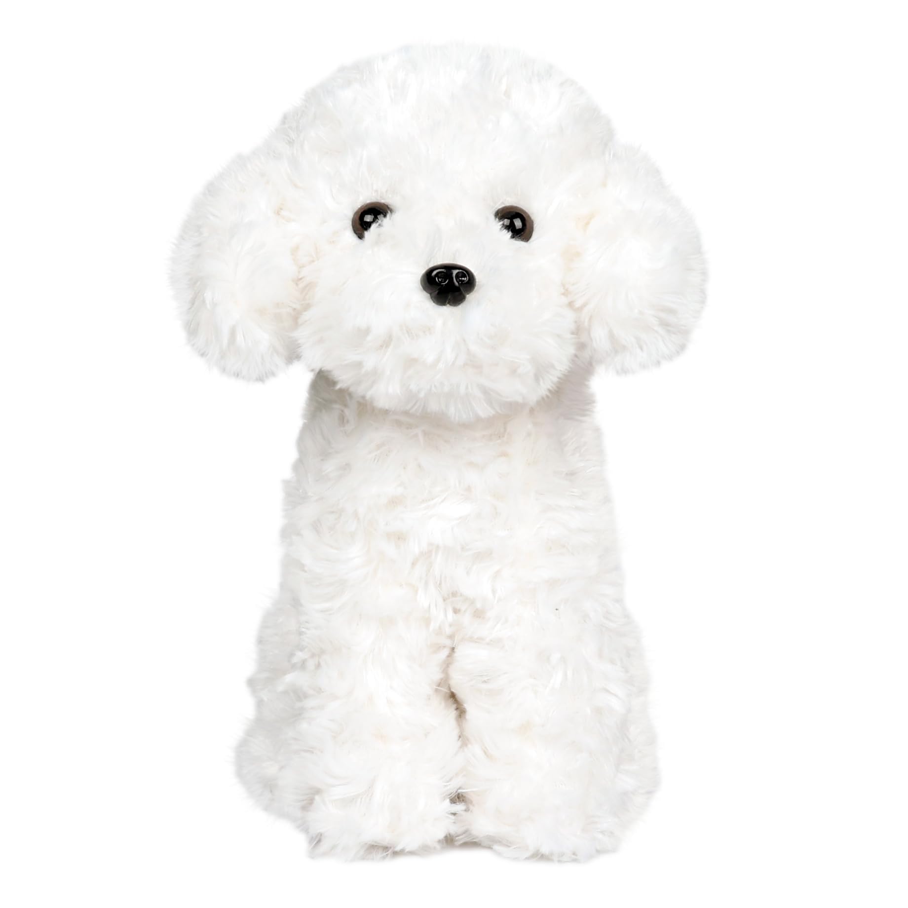 Photo 1 of WEIGEDU White Toy Poodle Stuffed Animal Dog Puppy - Bichon Frise Maltese Maltipoo White Labradoodle Plush Toy for Kids and Babies - Perfect Birthday & Easter Gift, 12.6"
