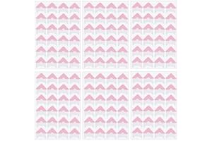 ELANDY 6Sheets(144PCS) Classic Self-Adhesive Paper Photo Corner Stickers Picture Mounting Corners Wall Decoration Sticker DIY Album Accessories for Scrapbooking Personal Journal Dairy Notebook(Pink)
