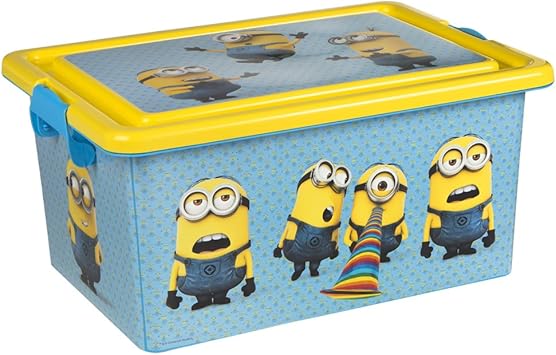 ColorBaby - Caja ordenación 13 litros, diseño minions (76605): Amazon.es: Juguetes y juegos