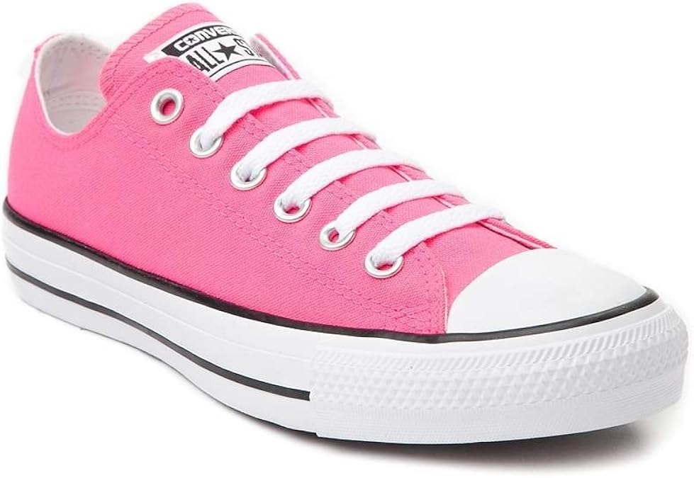 converse chuck taylor hi leather neon pink sneakers