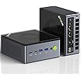 GMKtec Mini PC Gaming, M7 Pro AMD Ryzen 9 PRO 6950H (8C/16T 4.90Ghz) Dual NIC LAN 2.5G Desktop Computer, 32GB DDR5 RAM+2TB Hard Drive PCle SSD, Dual USB4, HDMI 2.1, USB-C
