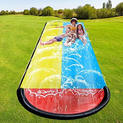 Orchid M Lawn Water slip and slide for Kids, 16FT Garden Backyard