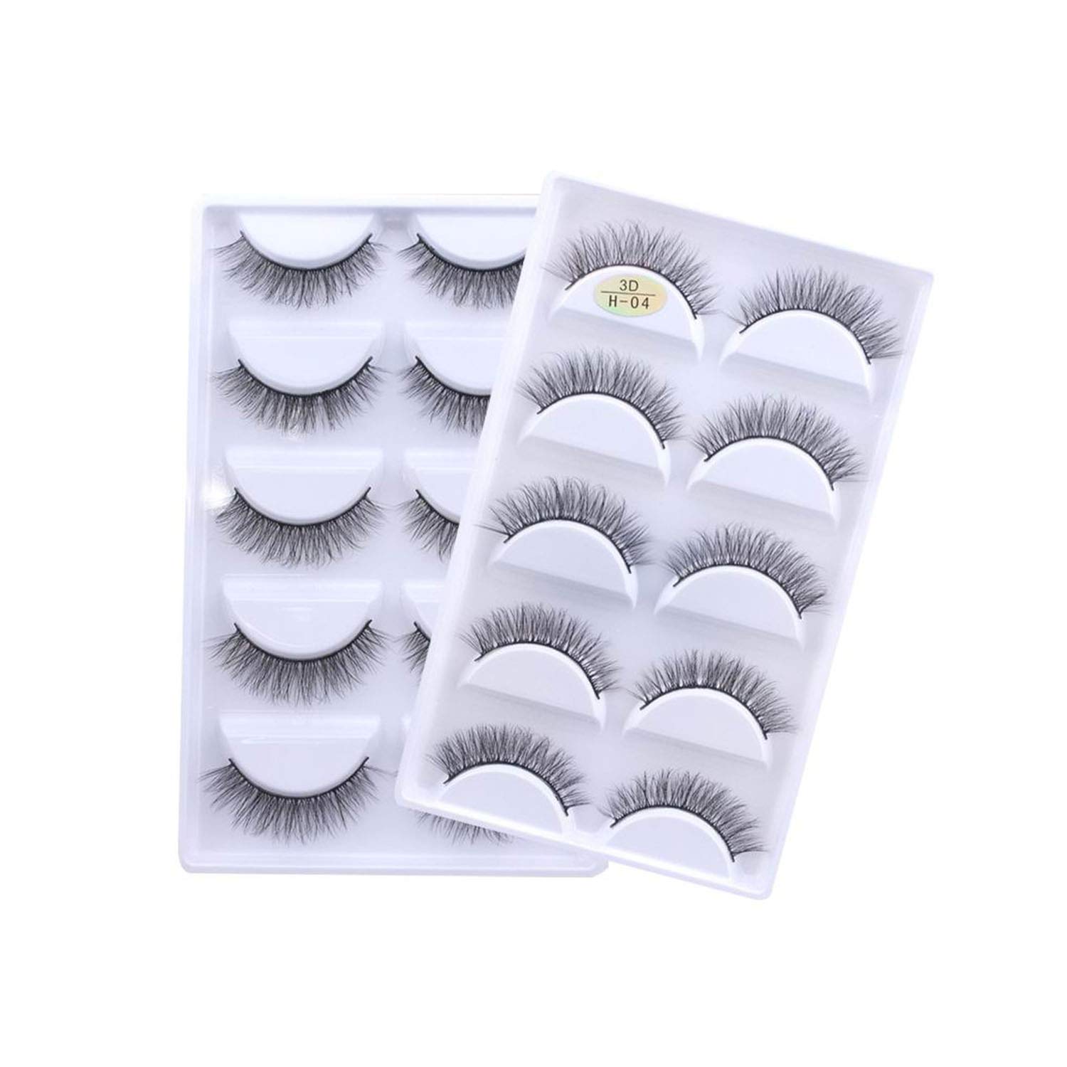 13 different styles 5Pair 100% Real 3D Mink Lashes Soft Natural False Eyelashes Makeup Long Eye Lashes Eyelash Extension cilios,04