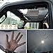 Voodonala Sun Shade Mesh Top Sunshade for 2018 2019 Jeep Wrangler JL JLU 2020 Gladiator JT (Plain Black)