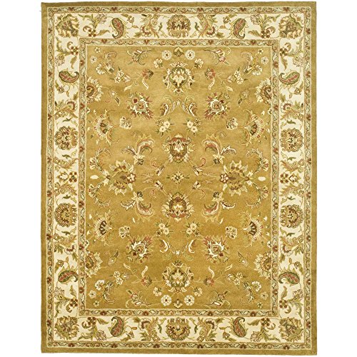 Safavieh Heritage Collection HG816A Handcrafted Traditional Oriental Mocha and Ivory Wool Area Rug (8'3" x 11')