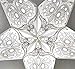 GalaxyArts Paper Star Lantern, 24 Inch Maharani White 3D 5-Point Light-Up Hanging Lamp, Handcrafted Hollow Decoration for Christmas, Weddings, Holidays, Birthday, Indoor Outdoor Party Home Décor
