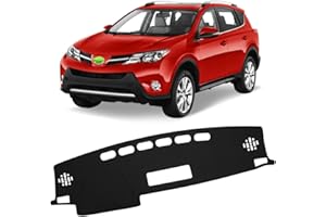 FIILINES Dash Cover Compatible with Toyota RAV4 2013 2014 2015 2016 2017 2018 Dashboard Mat Cover RAV4 Accessories Sunshade Nonslip Mesh Protector No Glare