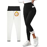Women's Fleece Lined Leggings Weather Thick Thermal Warm Winter Tights Butt Lift High Waist Tummy Control Yoga Pants