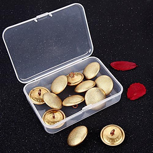 Metal Blazer Golden Buttons Set-12 Pieces Big Military Buttons For Blazer, Sport Coat, Uniform, Jacket