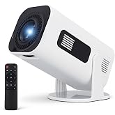 ZOOTEALY Mini Projector with Wifi and Bluetooth: Support 4K 1080P Portable Movie Projector Built-in Apps &amp; Speaker - Auto Keystone Correction - 270&deg; Rotatable Video Projector for Bedroom Home Theater