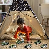 LKNBIF 6 PCS Military Vehicles Set Car Toys for Boys Party Favors Birthday Gift view 7