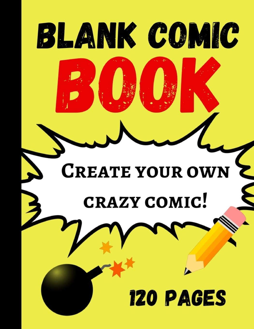 Amazon Com Blank Comic Book Draw Your Own Story Book For Kids Gifts For Comic Book Lovers And Collectors Press Pink Panda Books