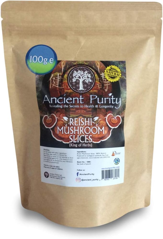 REISHI Mushroom Slices 100g Amazon.co.uk Grocery