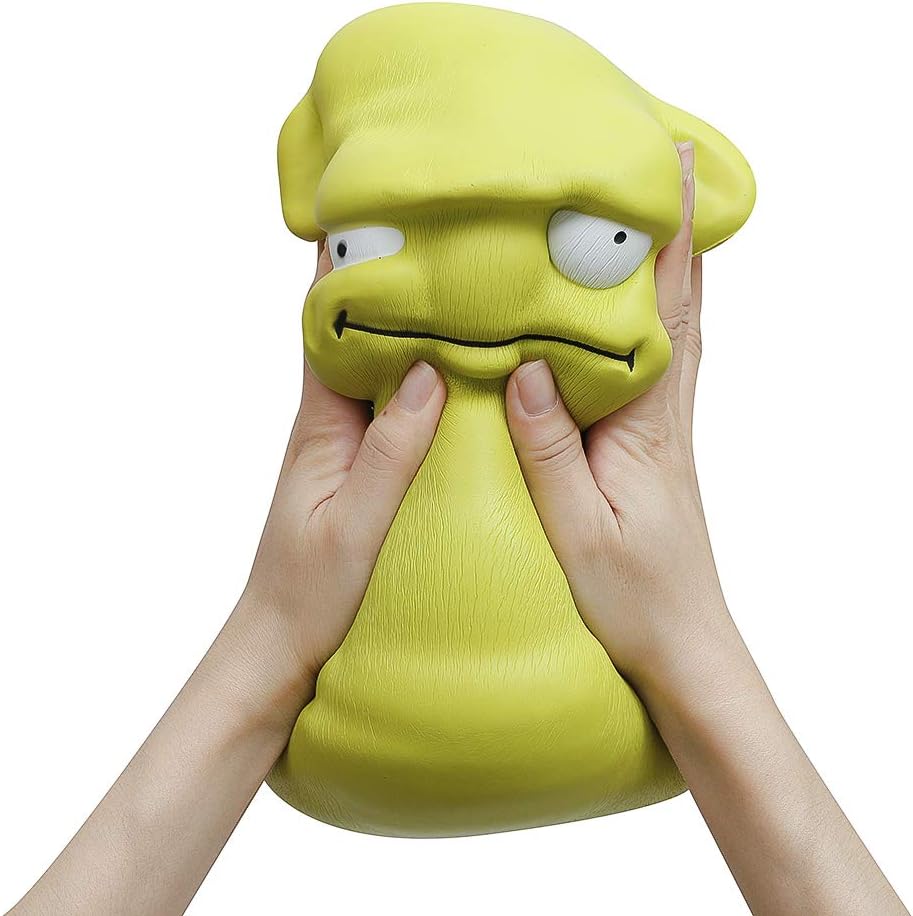 Anboor 9.8 Inches Jumbo Squishies Green Monster Squishy Slow Rising Squeeze Toys Stress Relief Kawaii Soft Squishies Sensory Toys Gift Collection - Image 5