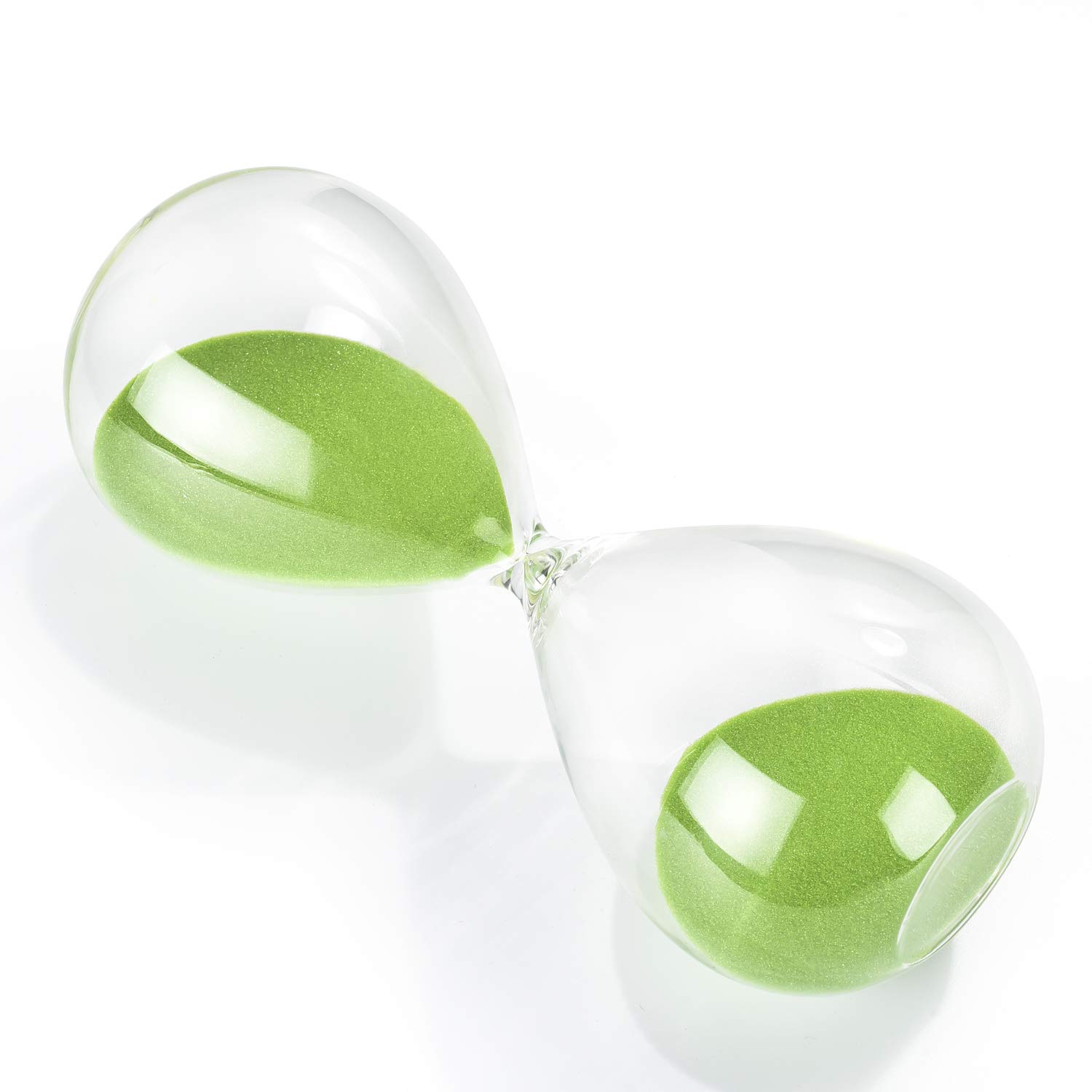 Hourglass Sand Timer, 7.8 INCH Glass Sandglass Hourglass Timer 30 Minutes for Home Office Desk Coffee Table Decor Holiday Gift