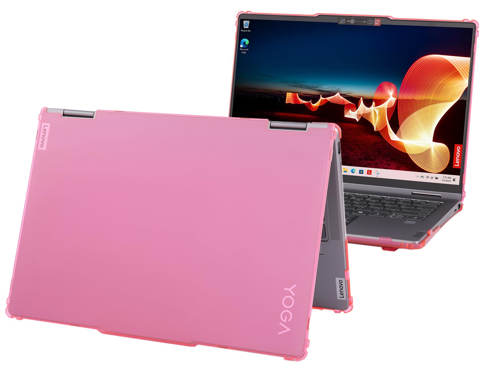 Photo 1 of mCover case ONLY Compatible for 2023-2025 14" Lenovo Yoga 7 14IRL8 | 14IML9 | 14AHP9 Series 2-in-1 Windows Notebook Computers (NOT Fitting Any Other Models)- Pink