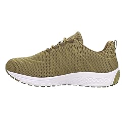 Propét womens Tour Knit Sneaker, Olive, 7 US