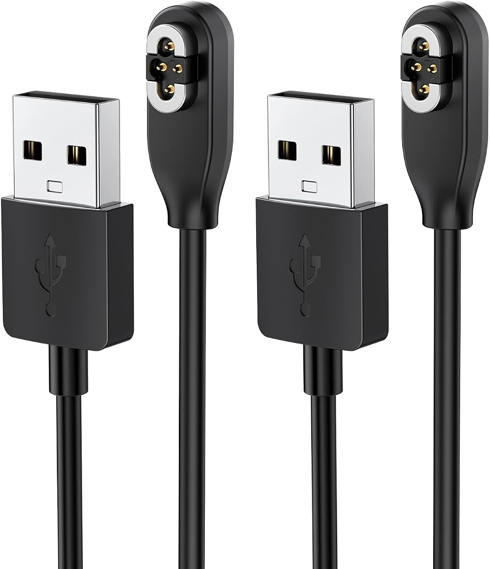 FYOUNG 2pk USB-A Magnetic Charging Cable for SHOKZ OpenSwim Pro S710 Bone