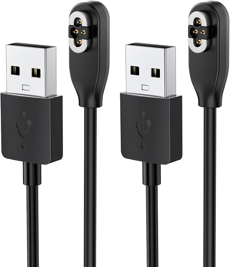 FYOUNG 2pk USB-A Magnetic Charging Cable for SHOKZ OpenSwim Pro S710 Bone