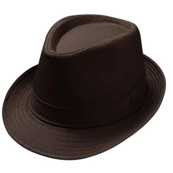 Hacoly Herren Damen Jazz Hut Panamahut Cap klappbare Kappe Schmale Krempe Sommer Strand Sonne Hüte Sommerhut Die perfekte Wah