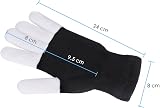 Vicloon LED Rave Gloves Multi Mode Colorful Finger Lighting Half Black view 2