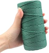 jijAcraft 3MM Dark Green Cotton String 100M Macrame Cord Craft Twine view 4