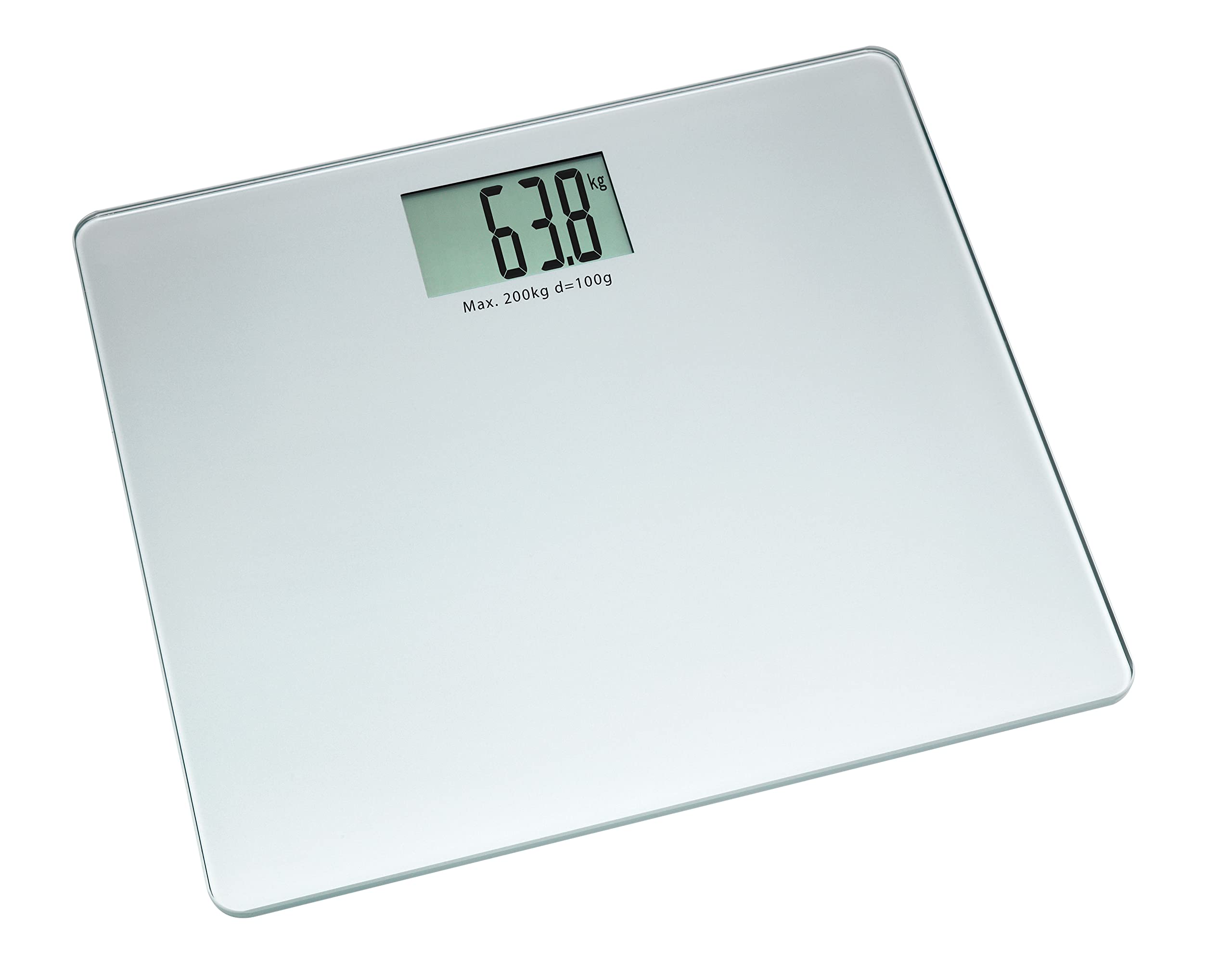 TFA Dostmann 50.1010.54 Silver Bathroom Scales with an Extra Wide Tread Surface, XXL, up to 200 kg