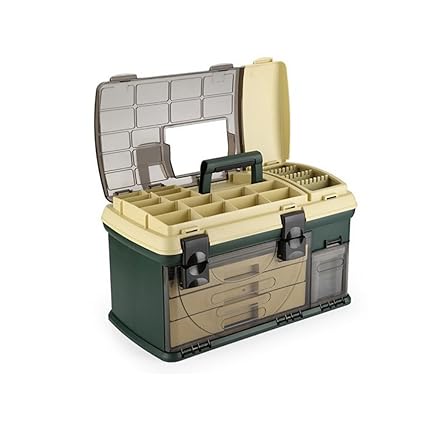 Topind Large Multi Layer Fishing Tackle Box Toolbox Storage Carry