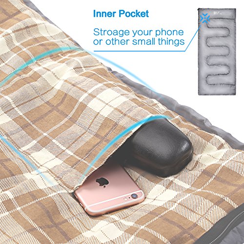 Camp Solutions XL Sleeping Bag - Lightweight Cold Weather Adult 3 Season Sleeping Bag