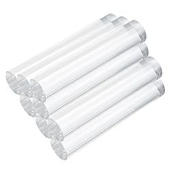 MECCANIXITY 8pcs Acrylic Round Rods 13/16" x